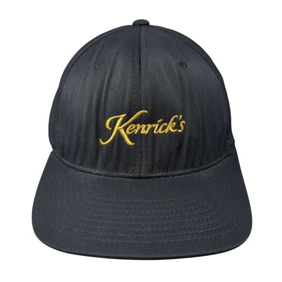 Kenrick's Fitted Hat Black L/XL Embroidered Flexfit Stretch Sport-Tek - Picture 1 of 8